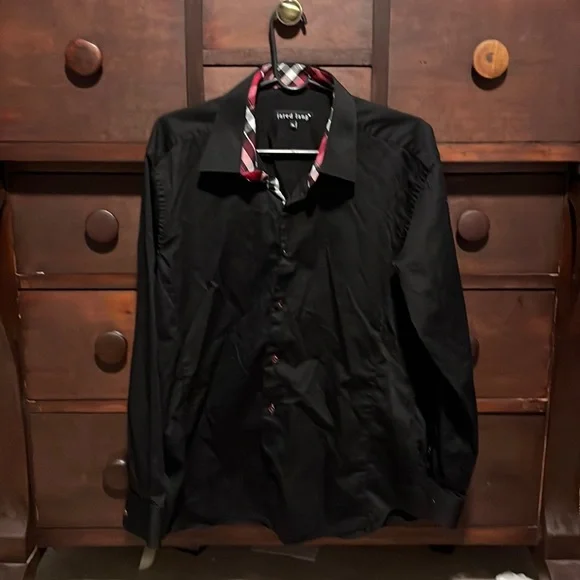 Jared Lang Shirts | Stunning Mens Jared Lang Button Down | Color: Black/Pink | Size: Xl | 18margzy's Closet